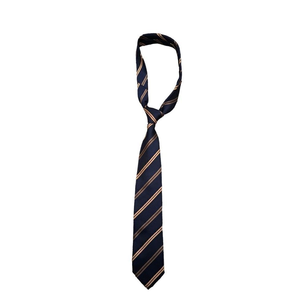 E.Marinella Napoli Blue & Gold Stripe Tie Made In Italy Excellent condition.